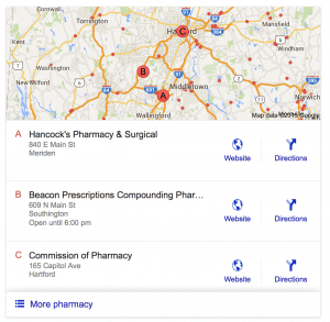 local search results have changed