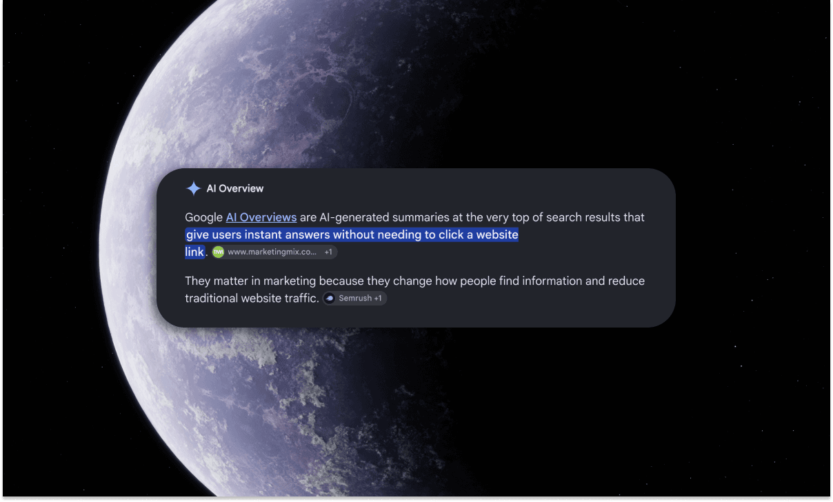 Blog header image for Why AI Overviews Are Changing the ROI on B2B Content Marketing