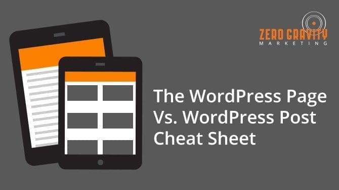 WordPress Page Vs. WordPress Post