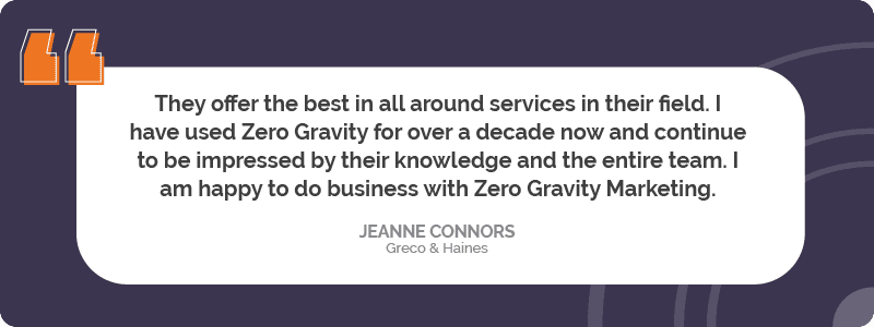 Greco & Haines review for Zero Gravity Marketing