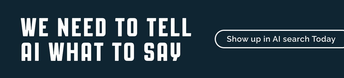 Marketing message emphasizing the importance of providing structured content that AI search engines can understand and surface to prospective students.