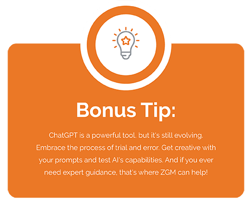 ChatGPT Trial and Error