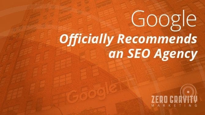 Google Officially Recommends an SEO Agency