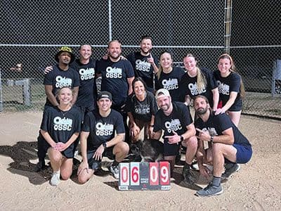 Sean Ford with a sports league team