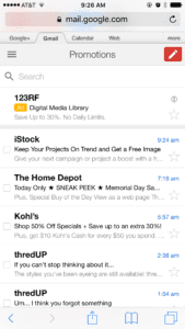 rich cards displayed