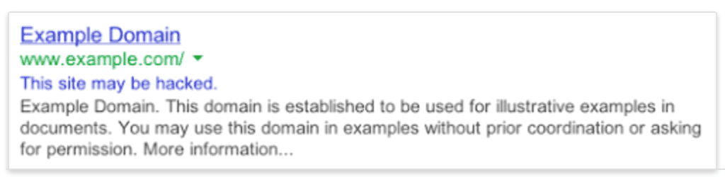 getting hacked hurts SEO