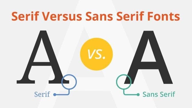 Serif vs. Sans Serif Fonts