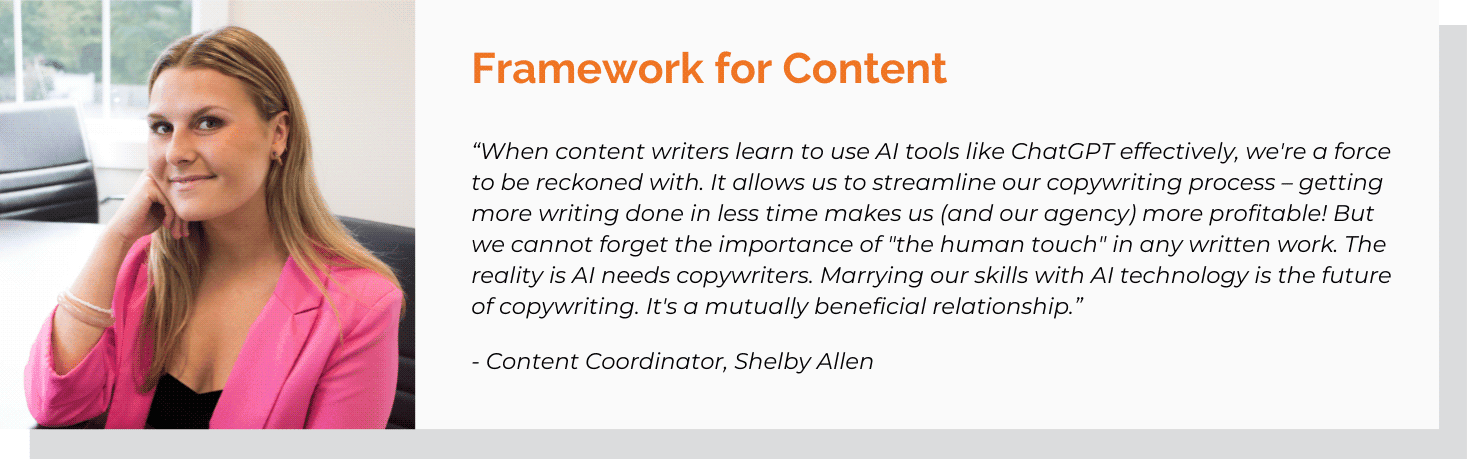 Frameworks for AI Content