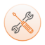 Screwdriver and wrench to simplify maintenance