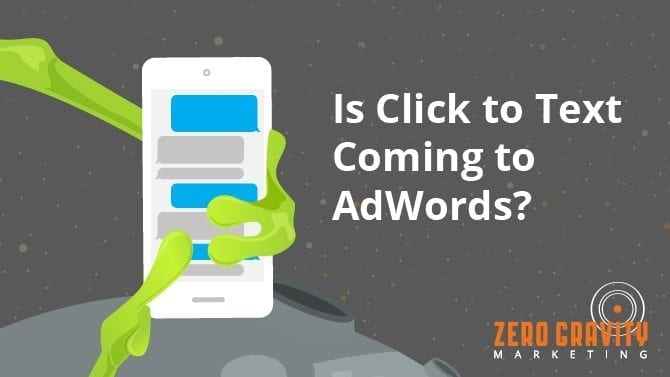 click to text in adwords