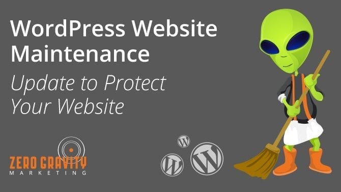 wordpress website maintenance - wordpress updates