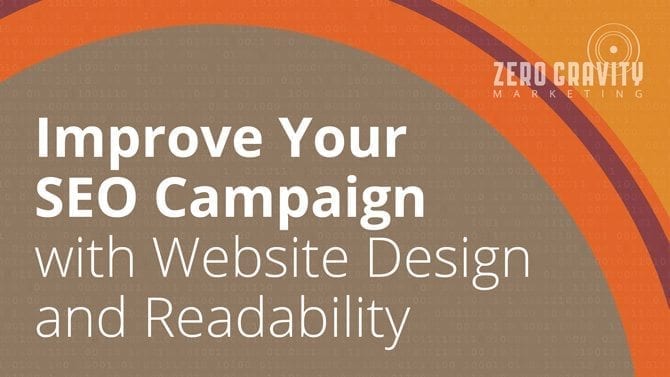 improve seo campaign with website design and readability