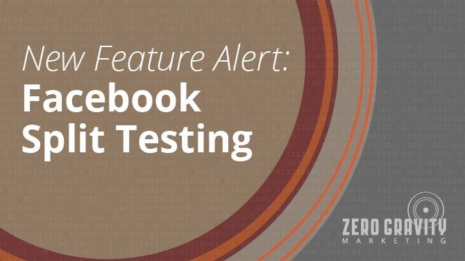 Facebook advertising split testing