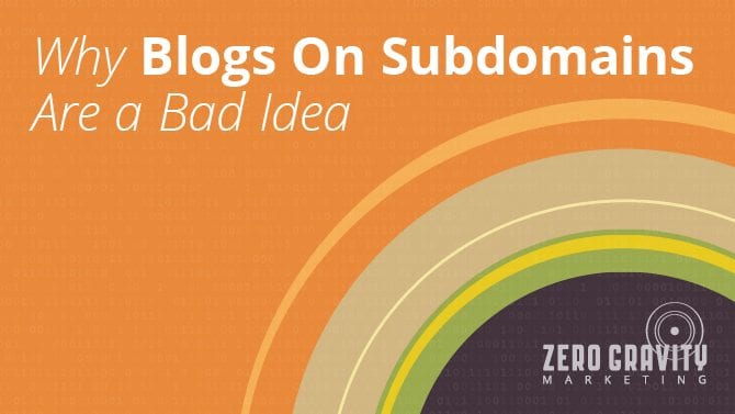 Why Blogs on Subdomains are Bad