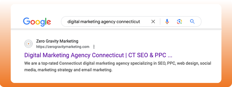  Organic Marketing result for Zero Gravity Marketing