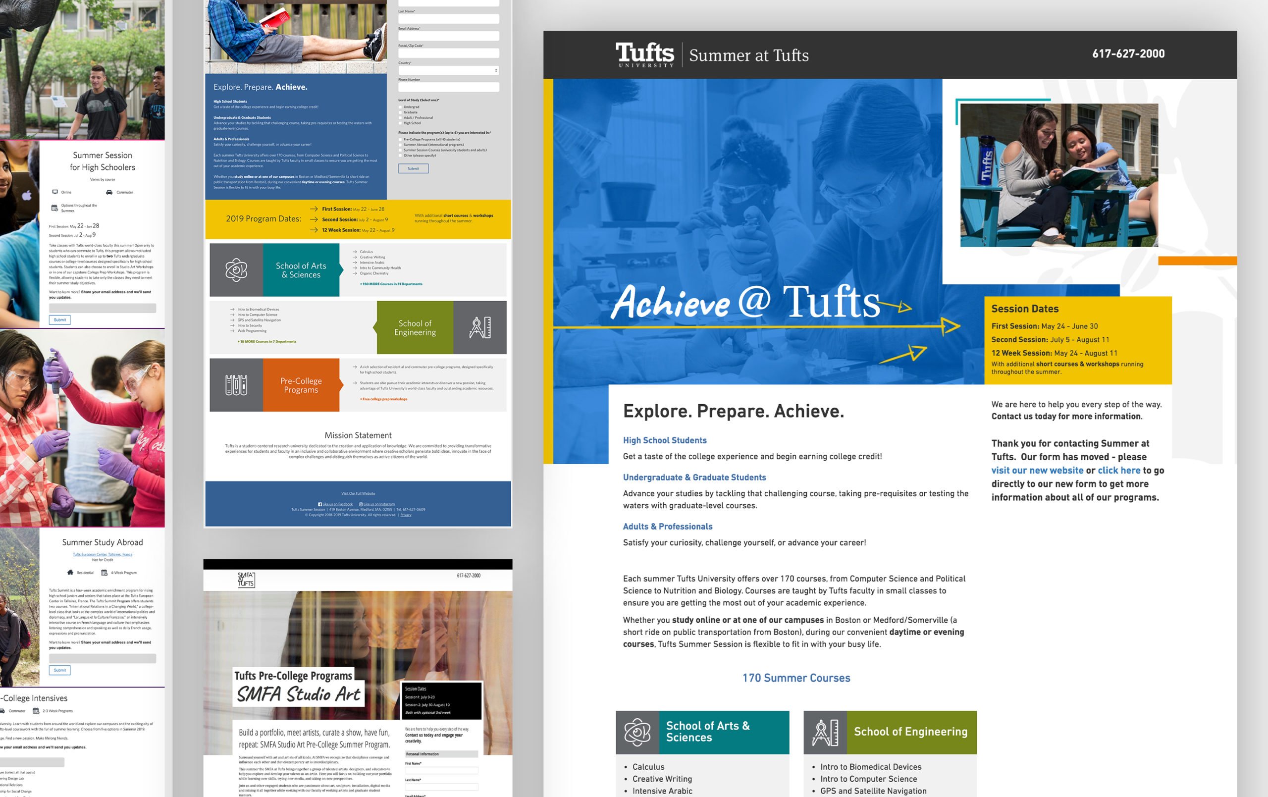 Tufts University Custom Landing Pages