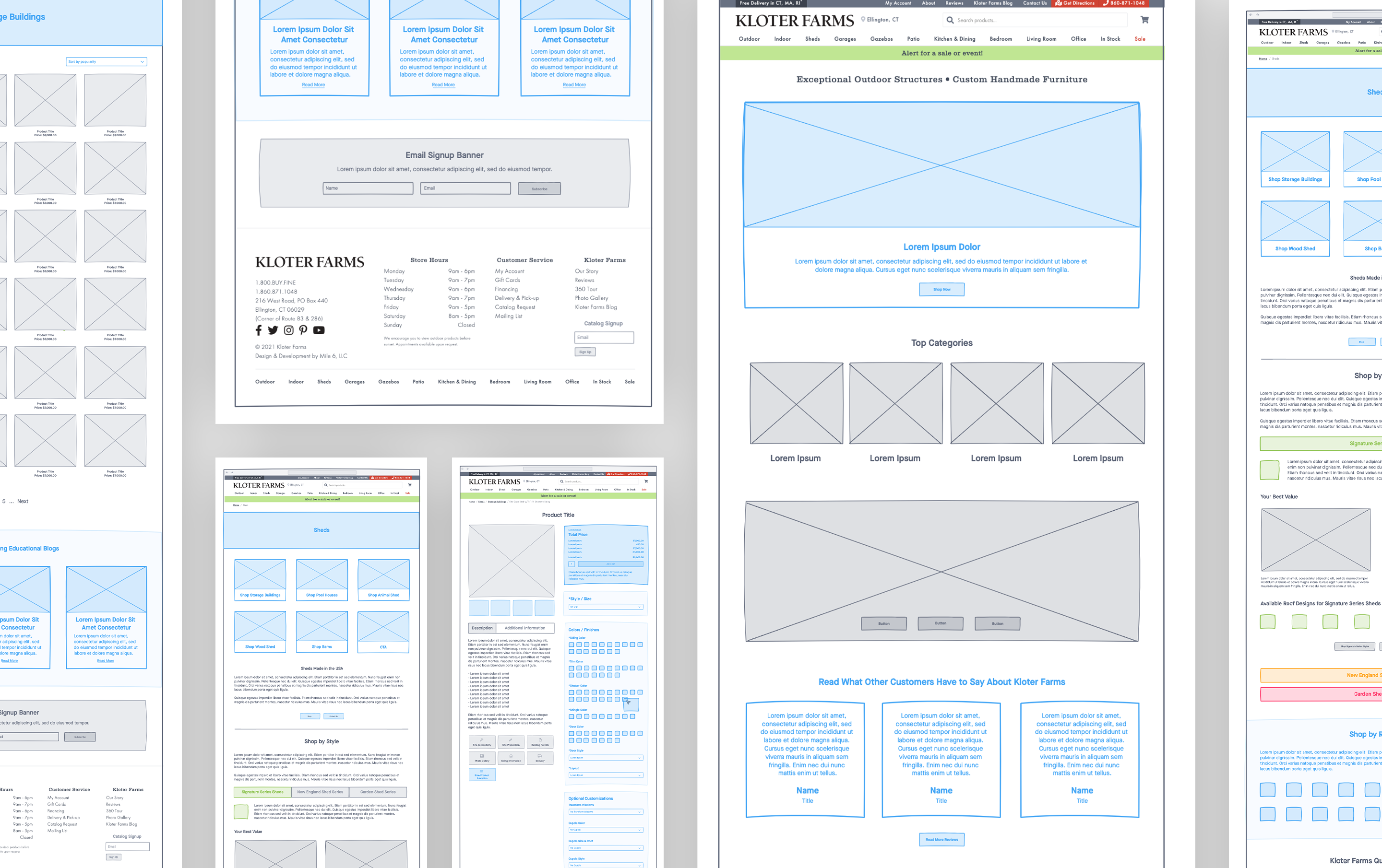 Kloter Farms Web Design Plan