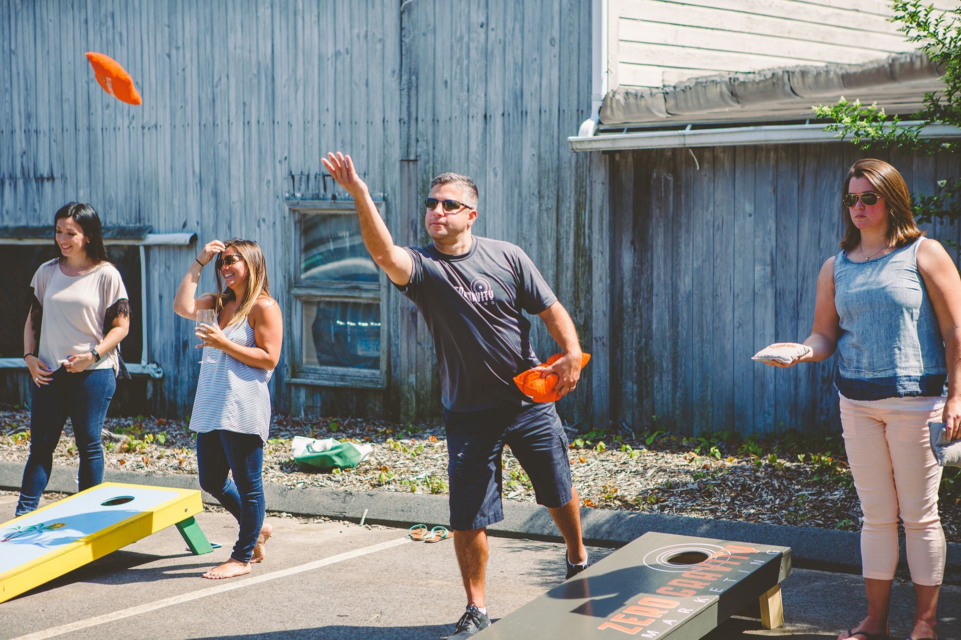 Cornhole at the Office