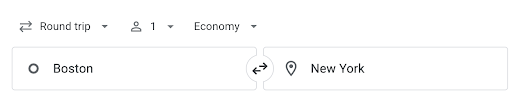 Boston to New York on Google Flights