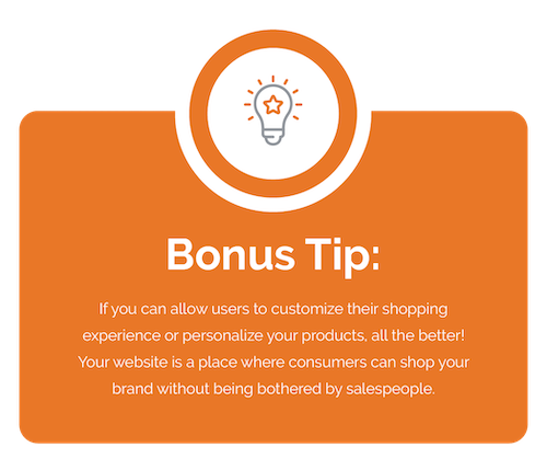 Bonus Tip - Allow users to customize their shopping experience