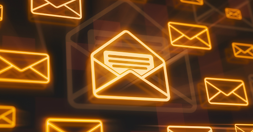 Opened Email Marketing Envelopes